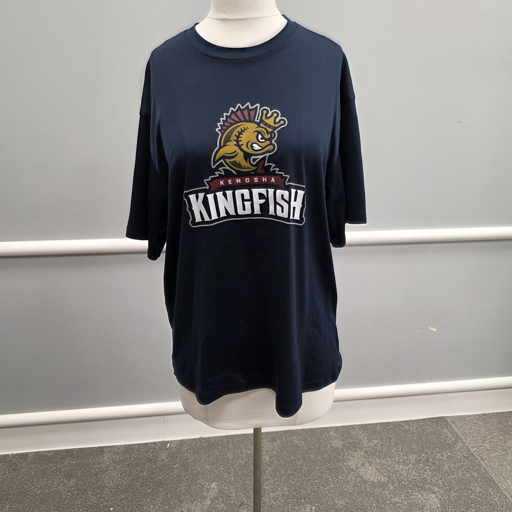 Navy Kenosha Kingfish Graphic T-Shirt